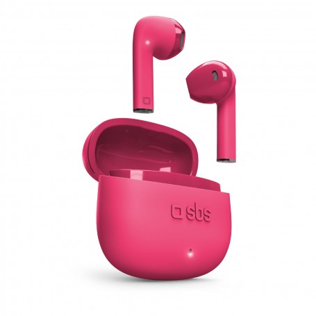 AURICOLARI BLUETOOTH CON CUSTODIA RICARICA ROSA