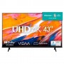 TV 43 UHD 4K SMART TV WIFI DVB-T2 3HDMI