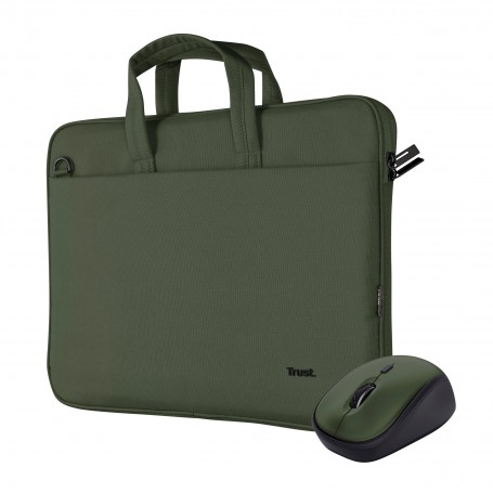 BORSA PER NOTEBOOK 16 CON MOUSE WIRELESS VERDE