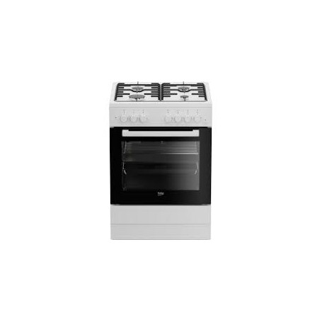 CUCINA A GAS 4 FUOCHI 60X60 CON GRILL BIANCO