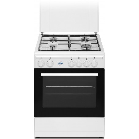 CUCINA A GAS 4FUOCHI 60X60 CON GRILL BIANCA