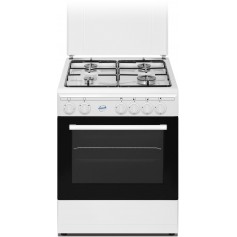 CUCINA A GAS 4FUOCHI 60X60 CON GRILL BIANCA