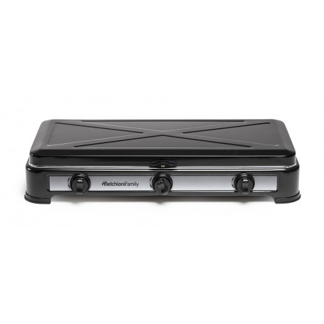 FORNELLO A GAS 3 FUOCHI 29000WATT NERO