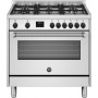 CUCINA A GAS 6 FUOCHI 90CM*60CM CON DISPLAY  INOX