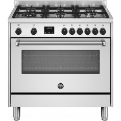 CUCINA A GAS 6 FUOCHI 90CM*60CM CON DISPLAY  INOX
