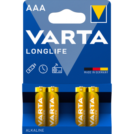 BATTERIE MINISTILO 1.5V AAA LONGLIFE 4PZ