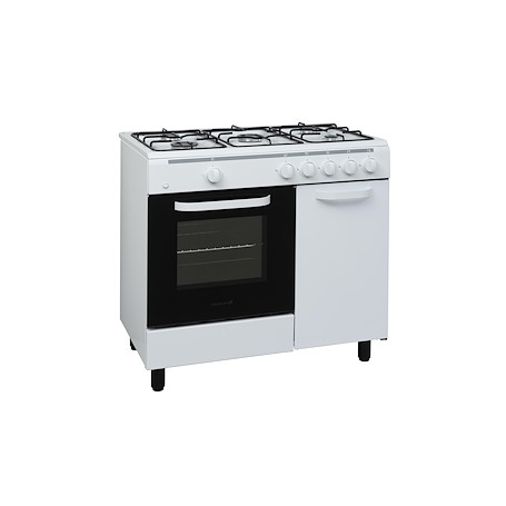 CUCINA A GAS 5 FUOCHI 90X60 BIANCA FORNO A GAS PB