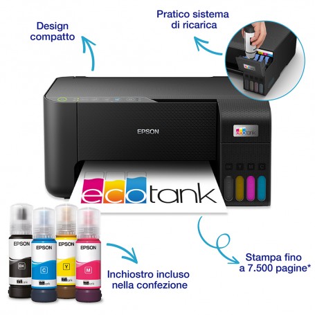 STAMPANTE ECOTANK MULTIFUNZIONE 3IN1 WIFI