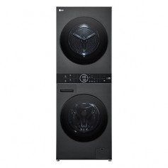 WASH TOWER 12/10KG 1400GIRI CLASSE A NERO PLATINO