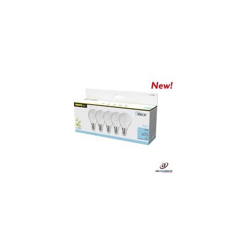 LAMPADINA A LED DA 5,5WATT 4000K 470LUMEN SFERA