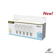 LAMPADINA A LED DA 5,5WATT 4000K 470LUMEN SFERA