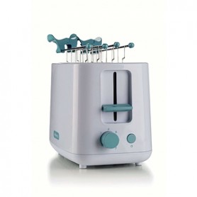 TOSTAPANE 760WATT 2 FETTE 7 DORATURE BIANCO