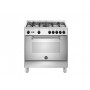 CUCINA A GAS 5 FUOCHI 80X50 INOX FORNO GAS