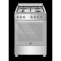CUCINA A GAS 4 FUOCHI 60CM FORNO ELETTRICO INOX