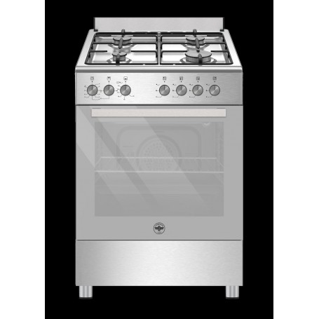 CUCINA A GAS 4 FUOCHI 60X60 INOX FORNO A GAS