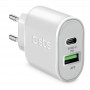 CARICATORE DA RETE 20WATT 1USB-C 1USB 2.1A