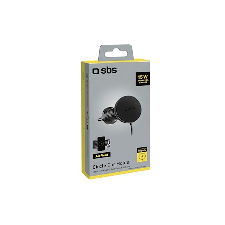 SUPPORTO AUTO CON RICARICA WIRELESS 15WATT