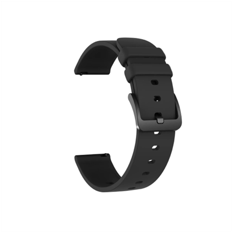 CINTURINO IN SILICONE PER SMARTWATCH NERO