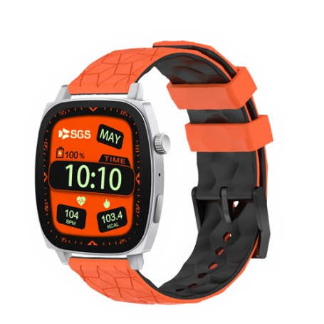 SMARTWATCH SGS 2.04 AMOLED CON CHIAMATE ORANGE