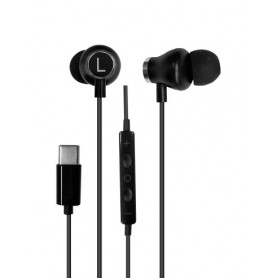 CUFFIE AURICOLARI CON FILO TYPE C COLORE NERO