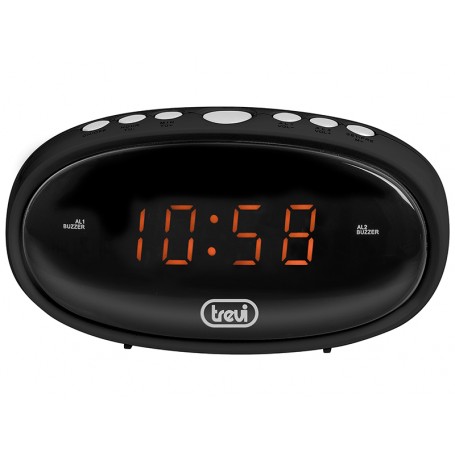 OROLOGIO DIGITALE CON 2 SVEGLIE NERO