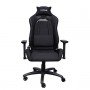 SEDIA DA GAMING TESSUTO NERO PORTATA 150KG