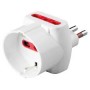 ADATTATORE SPINA 10A 3PRESE 16A BIANCA