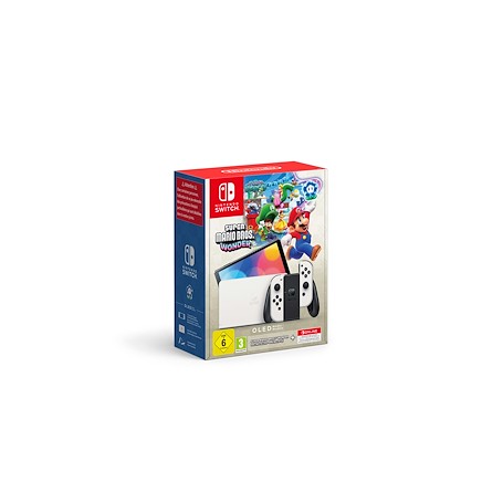 CONSOLE NINTENDO SWITCH OLED + SUPER MARIO W + 12M