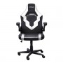 SEDIA DA GAMING CON BRACCIOLI BIANCO NERO