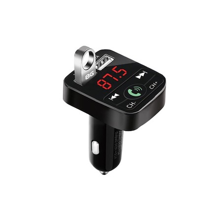 TRASMETTITORE VIVAVOCE AUTO TRAMITE FM 2USB