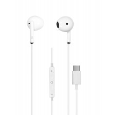 CUFFIE AURICOLARI A FILO TYPE C 120CM BIANCO