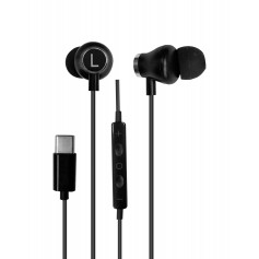 CUFFIE AURICOLARI CON FILO TYPE C 120CM NERO