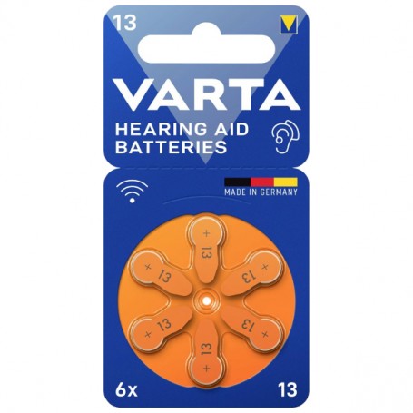 BATTERIA 13 PER APPARECCHI ACUSTICI 6PZ