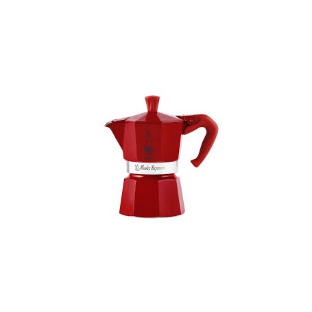 CAFFETTIERA 3 TAZZE COLOR ROSSO