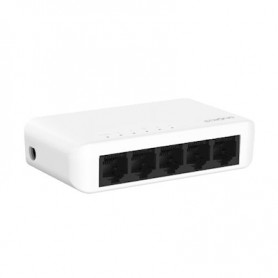 SWITCH 5 PORTE 10/100/1000MBPS GIGABIT PLASTICA