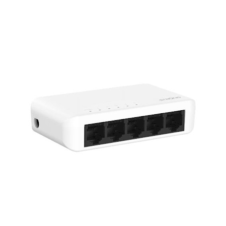 SWITCH 5 PORTE 10/100/1000MBPS GIGABIT PLASTICA