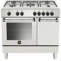 CUCINA A GAS 5 FUOCHI 90X60 FORNO ELETTRICO BIANCO
