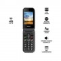 CELLULARE SENIOR 2.8 4G SALVAVITA NERO