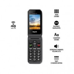 CELLULARE SENIOR 2.8 4G SALVAVITA NERO