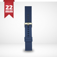 CINTURINO IN SILICONE PER SMARTWATCH 22MM BLU