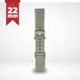 CINTURINO IN PELLE PER SMARTWATCH 22MM GRIGIO