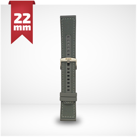 CINTURINO IN SILICONE E NYLON PER SMARTWATCH 22MM