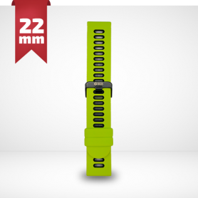 CINTURINO IN SILICONE SMARTWATCH VERDE E NERO 22MM