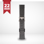 CINTURINO IN PELLE PER SMARTWATCH 22MM NERO