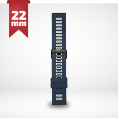 CINTURINO IN SILICONE PER SMARTWATCH 22MM BLU
