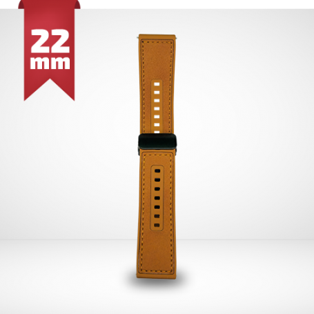 CINTURINO IN PELLE PER SMARTWATCH 22MM ORANGE