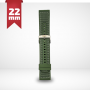 CINTURINO IN SILICONE E NYLON SMARTWATCH 22MM VERD