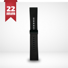 CINTURINO IN PELLE E SILICONE SMARTWATCH 22MM BLU