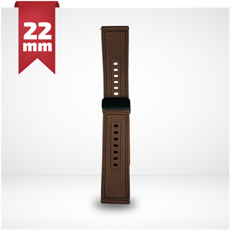 CINTURINO IN PELLE E SILICONE SMARTWATCH 22MM MARR