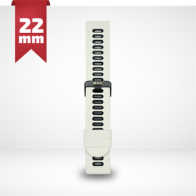 CINTURINO IN SILICONE PER SMARTWATCH 22MM BIANCO